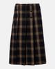 The Attico The Attico Plaid pleated cotton midi skirt - 1