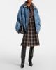 The Attico The Attico Plaid pleated cotton midi skirt - 2
