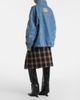 The Attico The Attico Plaid pleated cotton midi skirt - 3