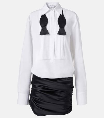 the attico satin mini dress The Attico Mini Chemisier Dress