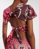 The Attico The Attico Printed cotton crop top - 4