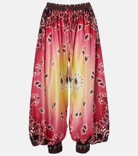 The Attico The Attico Printed silk balloon pants
