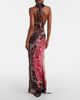 The Attico The Attico Printed silk maxi dress - 3