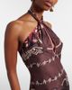 The Attico The Attico Printed silk maxi dress - 5