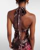 The Attico The Attico Printed silk maxi dress - 7