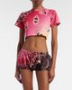 The Attico The Attico Printed silk shorts - 2