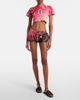 The Attico The Attico Printed silk shorts - 6