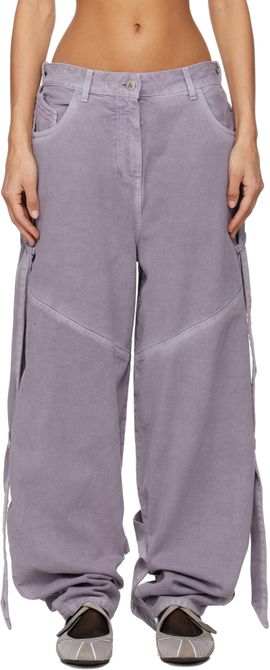 The Attico The Attico Purple Long Jeans