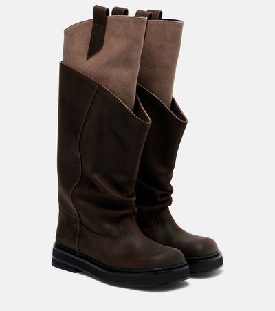 The Attico The Attico Robin Passeggiata leather combat boots