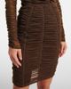 The Attico The Attico Ruched high-rise jersey miniskirt - 4