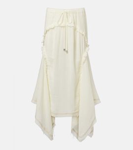 The Attico The Attico Ruffled cotton maxi skirt