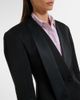 The Attico The Attico Satin-trimmed virgin wool blazer - 3