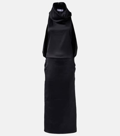 The Attico The Attico Satin midi dress