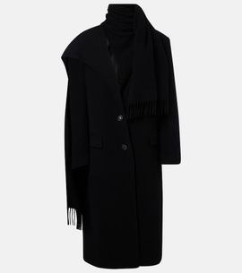 The Attico The Attico Scarf-detail wool and cashmere coat