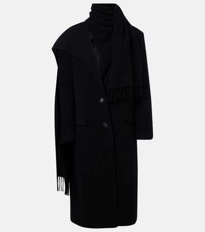 The Attico The Attico Scarf-detail wool and cashmere coat