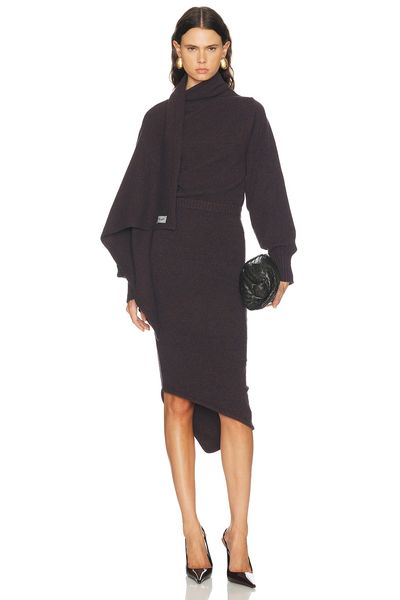 THE ATTICO THE ATTICO Scarf Midi Dress