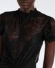 The Attico The Attico Semi-sheer asymmetric lace midi dress - 3