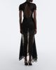 The Attico The Attico Semi-sheer asymmetric lace midi dress - 6