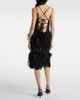 The Attico The Attico Sheer feather-trimmed midi dress - 3
