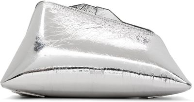 The Attico The Attico Silver '8.30 PM' Oversized Clutch