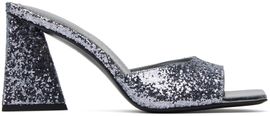 The Attico The Attico Silver Mini Devon Mules