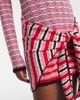 The Attico The Attico Striped crochet cotton minidress - 5