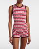 The Attico The Attico Striped crochet cotton shorts - 2