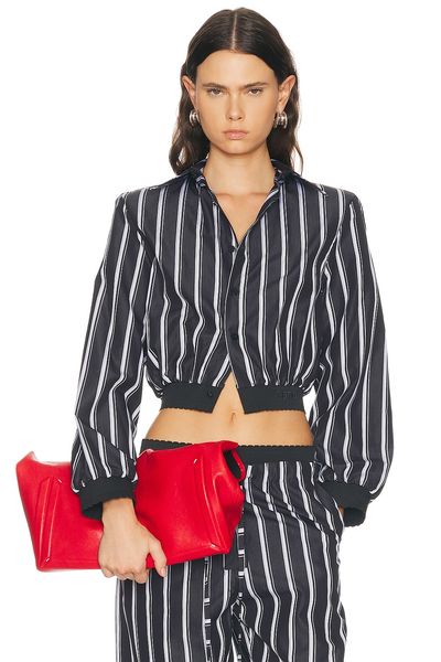 THE ATTICO THE ATTICO Striped Poplin Shirt