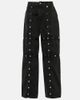 The Attico The Attico Studded convertible low-rise straight jeans - 1