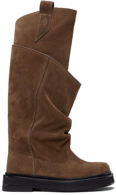 The Attico The Attico Tan New Robin Passeggiata Combat Boots
