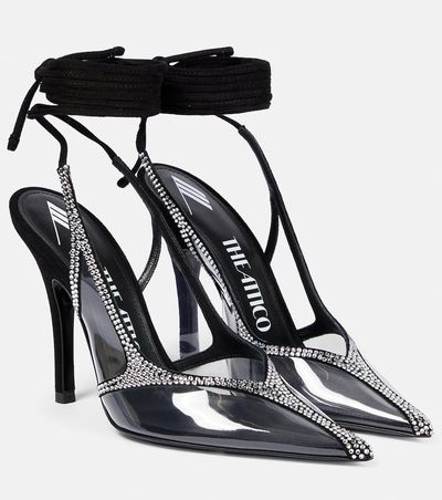 The Attico The Attico Venus crystal-embellished pumps