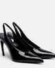 The Attico The Attico Viper leather slingback pumps - 1