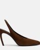 The Attico The Attico Viper suede slingback pumps - 5