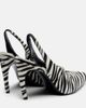 The Attico The Attico Viper zebra-print calf hair pumps - 3