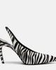 The Attico The Attico Viper zebra-print calf hair pumps - 5