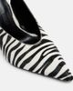 The Attico The Attico Viper zebra-print calf hair pumps - 6