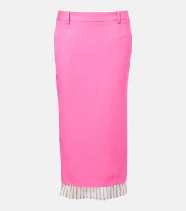 The Attico The Attico Virgin wool pencil skirt
