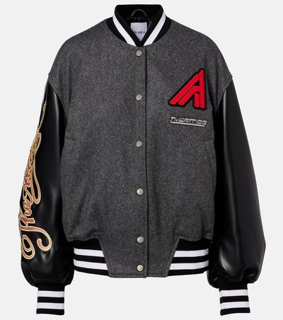 The Attico The Attico Wool-blend varsity jacket