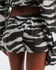 The Attico The Attico Zebra-print cotton muslin shorts - 4