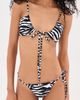 The Attico The Attico Zebra Bikini Set White/Black - 2