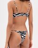 The Attico The Attico Zebra Bikini Set White/Black - 3