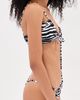The Attico The Attico Zebra Bikini Set White/Black - 4