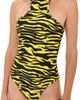 The Attico The Attico Zebra One-Piece Swim Suit Yellow/Black - 1