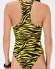 The Attico The Attico Zebra One-Piece Swim Suit Yellow/Black - 3