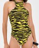 The Attico The Attico Zebra One-Piece Swim Suit Yellow/Black - 5