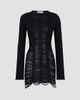 The Attico Women's Distressed Knit Mini Dress - 1