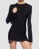 The Attico Women's Distressed Knit Mini Dress - 4