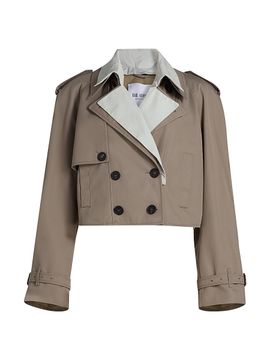 The Attico Women's Double-Breasted Blouson Jacket