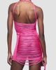 The Attico Women's Draped Halterneck Knit Mini Dress - 3