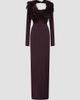 The Attico Women's Feather-Trim Maxi Dress - 4